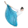 Stage Wear Long Length Lace Open Side Dance Skirts For Lyrical