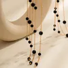 Elegant Imitation Pearl Long Tassel Torques For Women White Black Pearl Choker Statement Chain Collar Necklace New Jewelry