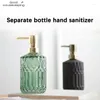 Bath Accessory Set Bathroom Hand Sanitizer Container Portable Glass Travel Liquid Soap Dispenser 390ml Shampoo Body Wash Accessories