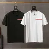 2023Luxury Casual Mens T-shirt New Wear Designer Manches courtes 100% coton de haute qualité en gros noir et blanc taille prad t-shirt tee M 2XL 01