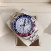 SX Designer relógios GMT relógio automático m126719blro40MM safira cola anel 316L pulseira de aço inoxidável relógio com caixa luminosa à prova d'água relógios de pulso