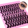 Handmade Reusable Multilayer 3D False Eyelashes Extensions Soft Vivid Natural Thick Faux Mink Lashes Curly Crisscross Full Strip Lashes DHL