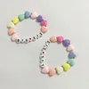 Strand 10pcs Big Little Sister Bracelet pour femmes filles habillées coeur perles bijoux de mode - Bracelet Party Dance