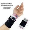 Buitenzakken Mini pols Sporttas Zipper polsband Running Gym Cycling Safe Wallet Bouch Band Storage