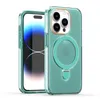 Suporte magnético de luxo transparente Vogue Phone Case para iPhone 15 Plus 14 Pro Max Durável Slim Full Protective Soft Bumper Clear Kickstand Back Cover à prova de choque