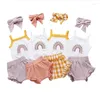 Kleidung Sets Kind Mädchen Sommer Kleidung Set Ärmellose Blumen Druck Tank Top Shorts Säugling Kleinkind Outfit 2023 Geboren Baumwolle Kinder 2 stücke