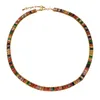 Collier multicolore en Zircon et diamants, chaîne de cou, pendentif Multiple, Bracelet en acier titane, ensemble de boucles d'oreilles pour femmes