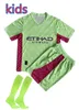 Kids goalkeeper 31# EDERSON M. Soccer Jerseys 23 24 HAALAND DE BRUYNE GREALISH DOKU FERRAN MAHREZ FODEN BERNARDO JOAO RODRIGO Football Shirt Kids Sets Uniforms