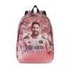 Backpack Blue Messied Laptop Men Women Basic Bookbag For School College Student Football Bag