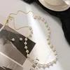 Pendant Necklaces 2023 Fashion Charm Jewelry Imitation Pearl Beads Necklace Women Vintage Bride Wedding Long Chain Copper