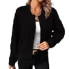 Women's Jackets Women Coat Hatless Fashionable Baseball Jacket Stylish Single Breasted For Autumn/winter Indoor/outdoor