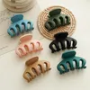 Frosted Acrylic Hair Clip For Women Girls Solid Hair Claw Pumpkin Shape Barrettes Crab Styling Tools Fashion Hair Accessories