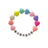 Strand 10pcs Big Little Sister Bracelet pour femmes filles habillées coeur perles bijoux de mode - Bracelet Party Dance