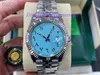 Dubai Ice Blue Men's Watches 41mm 904L Cal.3235 Rörelse Arabisk digital vattentät safir Rostfritt stålklocka Toppkvalitet Automatisk mekanisk datum Armbandsur