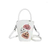 Evening Bags Halloween Small Bag Women's Cartoon Ghost Funny Crossbody Pumpkin Bucket Shoulder Handbag