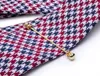 Papillon Hi-Tie Designer Novità Cravatta da sposa in seta blu rossa per uomo Cravatta con gemelli Handky con spilla per colletto Party Business Dropship