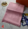 شتاء الشتاء الكلاسيكي بوفاندا مصمم الكشمير وشاح دافئ و Womens Sciarpa الشتاء شال واحد monogrammed كهدية 7078