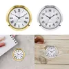 Horloges murales Mini Clock Insert Fit Up Durable Miniature White Face