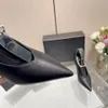 Scarpe formali firmate da donna di alta qualità Moda punta con fibbia in argento lettera tacchi alti 10 cm passerella scarpe da sposa sexy per feste scatola abbinata 35-42