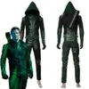 Green Arrow seizoen 8 Oliver Queen cosplay kostuum elke maat 317q