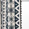 Rideau Boho géométrique rayé imprimé bohème panneau avec glands ferme Style campagnard rideaux pour salon chambre