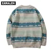 Men's Sweaters Harajuku Vintage Jumper Striped Ugly Sweater Streetwear Pullover Men Oversized Hip Hop Punk Knitwear Video Grandpa