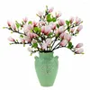 Fiori decorativi Fiore di magnolia artificiale adatto per la disposizione del soggiorno, layout della sede del matrimonio e decorazione del giardino