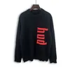 Sweater designer sweater woman knit sweater letter Embroidery Knitwear Crew Neck Single Breasted Computer Long Sleeve knit sweater oversized pullover mens sweats