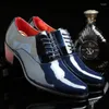 Kledingschoenen Coslony Herenmode Heren Hoge hak schoen Zapatos Hombre Leer Blauw Klassiek Loafers Puntschoen