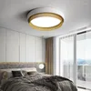 Ceiling Lights Nordic Minimalist Atmosphere Bedroom Led Lamp Art Warm Romantic Round Metal Kitchen Master Room Study Decor