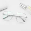 fashion Hot selling type can be equipped with myopia anti blue light square large plate leg spectacle frame for women 31128