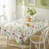 Nappe rectangulaire nappe de pâques imprimé à carreaux maison décorative fleur printemps table basse couverture étanche