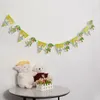 Dinosaur Banner Happy Birthday Flags Theme Party Pull Flag Birthday Letter Dinosaur Bunting Decoration 122394