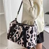 Pink Leopard duffle bag Large Capacity Folding Travel Luggage bag Leopard Tote Handbag Women Sports Fitness Gym Yoga Storage purse