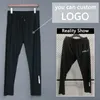 Running broek zomer dunne heren jogging trainingsbroek op maat gemaakte sportbroeken elastische krimppoot casual outdoor training fitness broek 230404