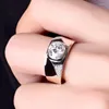 Clusterringen geïmporteerde Moissanite Ring Men's Platinum 1 Diamond Personality Sfeer Business Wide Business