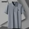 Polos d'été de luxe pour hommes, chemises d'affaires à revers, mode décontractée, manches courtes, marque brodée, Baggy, vêtements 230404