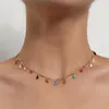 Chaînes YOUVI couleur glaçure femmes chaîne de cou Kpop collier ras du cou Goth Chocker bijoux sur le pendentif 2023 collier pour fille