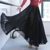 Bühnenkleidung 540 Grad Chiffonrock Ballettbauch Klassischer Tanz Frauen Lange Röcke Tänzerin Praxis Sortiert Festes Lila