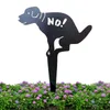 Garden Decorations Dog No Pooping Yard Sign Cast Iron Poop Stop Dogs From Large Painted Outdoor Lawn Decoration
