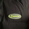 Autumn and Winter New Trapstar Hyperdrive Men's Down Coat Hooded with Fluorescent Green Embroidery Uk Street Pop