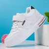 Chaussures de sport automne enfants garçons fille mode baskets décontractées bébé/enfant en bas âge/petits enfants baskets en cuir Sport doux course blanc