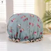 Beanies Beanie/Skull Caps 1Pcs Bathing Cap Cartoon Double Layer Waterproof Polyester Cotton Hair Cover Multicolor Shower Hats Bathroom