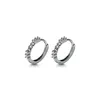 Hoopörhängen 925 Sterling Sliver Cubic Zirconia Circle For Women Zircons Hoops Female Ear Piercing Elegant smycken