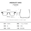 fashion Pure titanium handmade full-frame business square eyeglass frame 9999 The same S-390T can be matched with myopia glasses