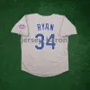 Nolan Ryan Mitchell ve Ness Gerileme Rangers Beyzbol Jersey Astros Craig Biggio Kızılderilileri 99 Rick Vaughn Angels Royals Bo Jackson