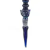 Araignée Verre Dabber Longueur 180mm Mixte Bleu Babble Mode Style Fumer Dabbers Outils Domeless Banger Nail Dab Rig 571