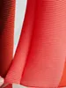 Vestido de dos piezas Pasarela Moda Geometría Impresión Conjunto de dos piezas Mujeres Manga larga Cuello alto Elástico Top Falda larga plisada Trajes Trajes femeninos 2024