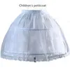 Nya barn petticoats för blommaflickor klänningar små flickor crinoline 2 hoop kjol petticoat lolita kjol underskirt vestido de no