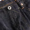 Men's Jeans Fit Slim Stright 14oz One Wash Selvedge Denim For Men